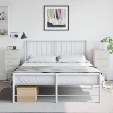 Gossi noptiere, 2 buc., alb, 36x39x78 cm, otel