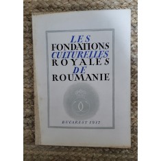 LES FONDATIONS CULTURELLES ROYALES DE ROUMANIE-M . D . GUSTI , 1934