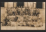 Clasă Școlară &icirc;n Banat, Anii 1930 - Elevi Și &Icirc;nvățători - Portret De Grup Școală - Rom&acirc;nia, Perioada Interbelică