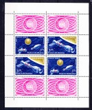 TSV$ - 1975 LP 888 A ZBORUL COMUN APOLLO-SOIUZ, BLOC X 4 DANTELAT MNH/** LUX, Nestampilat