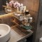Raft de perete Wall Shelf Extra Bathroom, Aur, 15x42x199 cm