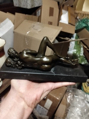 Statueta bronz nud foto