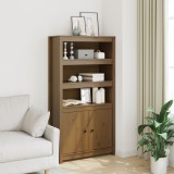 VidaXL Dulap &icirc;nalt, maro miere, 80x35x154 cm, lemn masiv de pin