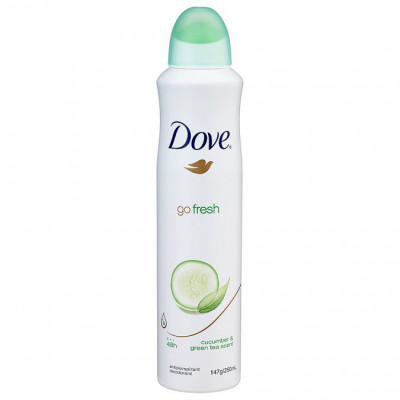 Deodorant antiperspirant spray, Dove, Go Fresh Cucumber &amp;amp; Green Tea 48h, 150ml foto
