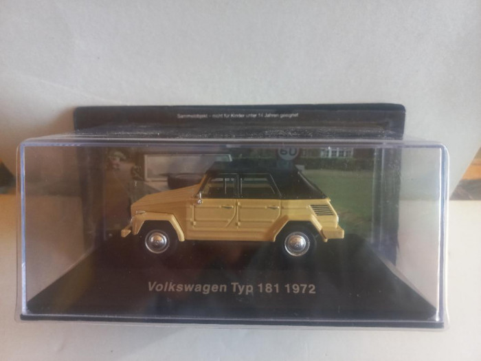 Macheta Volkswagen Typ 181 - 1972 1:43 Deagostini Volkswagen