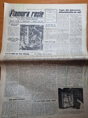 flamura rosie 13 iulie 1963-articol resita,ramna,ocna de fier foto