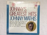johnny mathis johnny's greatest hits disc vinyl lp compilatie best of muzica pop jazz usoara lounge columbia records made in USA VG+