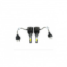 Set 2 bucati Becuri H4 2 faze cu LED LX88 30W - 3200 lumen 6000k 12 - 24V