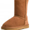 Cizme Piele Tip UGG Model Camel Scurt