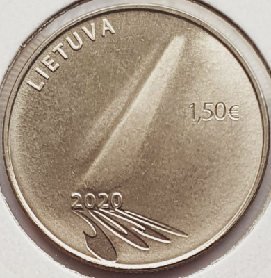 2248 Lituania 1&amp;frac12; Euro 2020 Coin dedicated to Hope km 254 foto