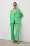 Samsoe Samsoe sacou culoarea verde, un singur rand de nasturi, neted