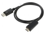 Cablu adaptor DisplayPort 1.1 la HDMI 1m