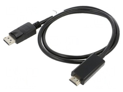 Cablu adaptor DisplayPort 1.1 la HDMI 1m foto