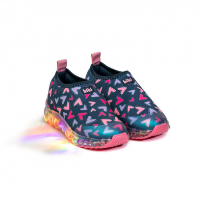 Pantofi Sport LED Bibi Roller Celebration Naval Hearts 29 EU foto