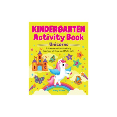 Kindergarten Activity Book Unicorns: 75 Games to Practice Early Reading, Writing, and Math Skills foto