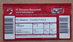 Bilet Dynamo Bucuresti - Vorskla Poltava 2011