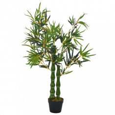 Plantă Artificială Bambus Cu Ghiveci Verde 110 cm 280190