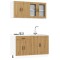 vidaXL Set dulap de bucătărie 4 piese &bdquo;Kalmar&rdquo; stejar artizanal lemn 3314860
