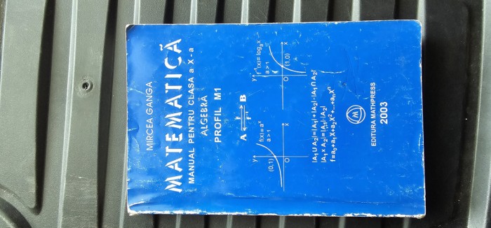 MATEMATICA CLASA A XII A ALGEBRA PROFIL M1 VOLUMUL II - MIRCEA GANGA