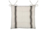 Pernă De Scaun Montauban Alb/Negru 40X40 Cm, Culoare Alb/Negru, 100% Bumbac