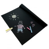 Folie Autoadeziva Tabla Neagra 2m + Set Creta Colorata PLAYBOX - Decoratiuni, Etichetare Borcane