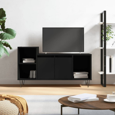 Comodă TV, negru, 100x35x55 cm, lemn prelucrat foto