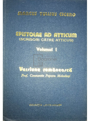 Marcus Tullius Cicero - Epistolare ad atticum, vol. 1 foto