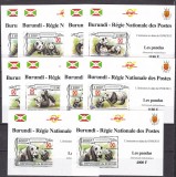 Burundi 2013 fauna panda 24 blocuri MNH