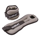 Greutăți pentru glezne și &icirc;ncheieturi, set 2 buc, 1 kg, gri, CMCLASS