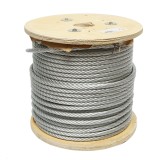 Cablu otel galvanizat 10 mm, structura 6x37, lungime 100 m/rola, sarcina maxima 5220 Kg, standard DIN 3066, greutate 34.6 Kg