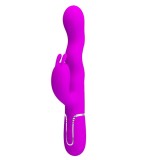 Vibrator Iepuras Laursen, 7 Moduri Vibratii, 4 Moduri Ondulare, Silicon, USB Magnetic, Mov, 24.9 cm