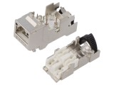 Conector RJ45 Cat6a ecranat 8P8C