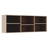 Raft 6 polite din pal stejar sonoma Dunaj 135x32x49 cm