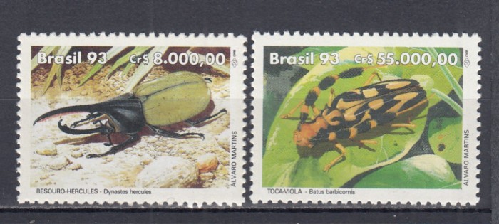 BRAZILIA 1993 FAUNA GANDACI SERIE MNH