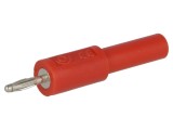 Conector banană 2mm adaptor 36A 30VAC 60VDC roşu nichelat