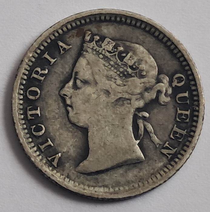 Hong Kong, 5 Cents 1891 Victoria
