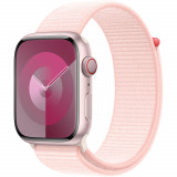 Apple Watch S9, Cellular, 45mm, Pink Aluminium Case, Pink Sport Loop