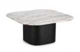 Masuta lemn marmura Leander 80x80x36 cm