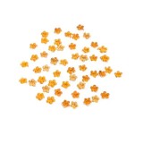 Strasuri portocaliu deschis pentru unghii - flori, 50 buc, INGINAILS