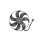 Ventilator radiator SEAT LEON 1M1 TYC 837-0004
