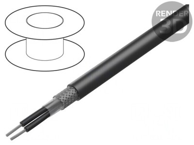 Cablu HELUTHERM 145 MULTI 2x1,5mm2 Cu PO Negru foto