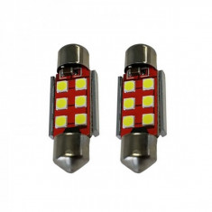 Set 2 x Becuri auto LED SMD, Canbus 5W, 6500k