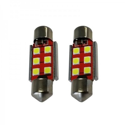 Set 2 x Becuri auto LED SMD, Canbus 5W, 6500k foto