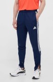 adidas Performance pantaloni de antrenament Tiro 23 culoarea bleumarin, cu imprimeu HS3529
