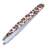 Pensetă Metalică, Model Leopard, V&acirc;rf &Icirc;nclinat, 9.6cm