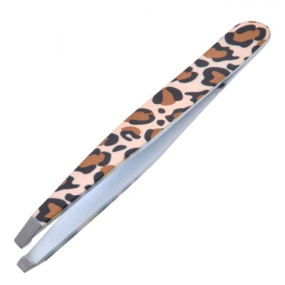 Pensetă Metalică, Model Leopard, V&amp;acirc;rf &amp;Icirc;nclinat, 9.6cm foto