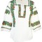 Bluza tip ie dama RIAG, marime XL, alb/maro