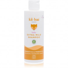 kii-baa® organic Baby Extra Mild Shampoo sampon delicat cu pre- și probiotice pentru nou-nascuti si copii 200 ml