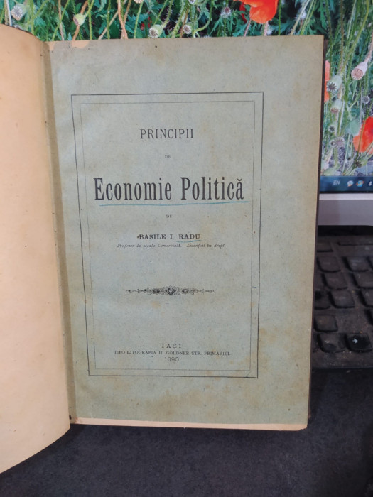 Basile Radu, Principii de economie politică, Iași 1890, 145