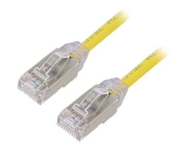 Patch cord galben 2m F/UTP 6a LSZH 28AWG foto
